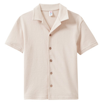 Jungen Strick-Hemd unifarben