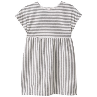 Mädchen Kleid mit gekreppter Struktur