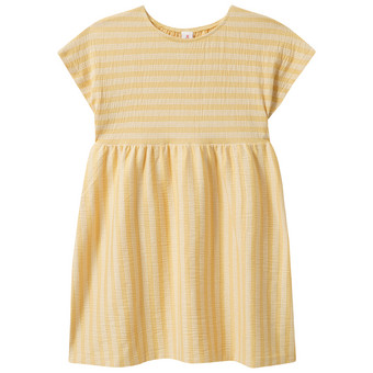 Mädchen Kleid mit gekreppter Struktur