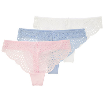 3 Damen Strings mit Spitze