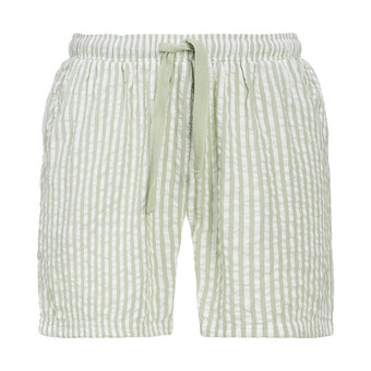 Damen Seersucker-Schlafshorts mit Streifen