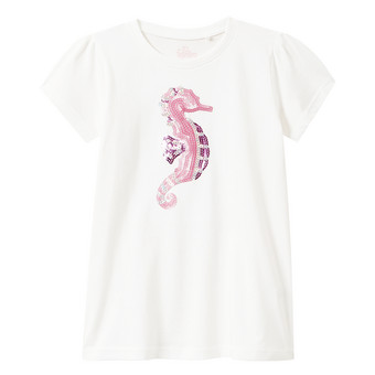 Mädchen T-Shirt mit Pailletten