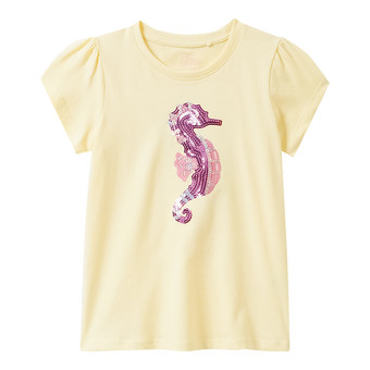 Mädchen T-Shirt mit Pailletten