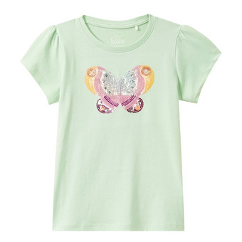 Mädchen T-Shirt mit Pailletten