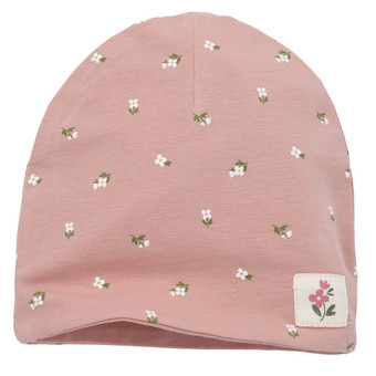 Baby Mütze mit Blümchen