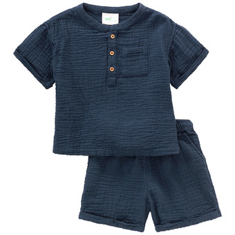 Baby Musselin-Set mit Shirt und Shorts