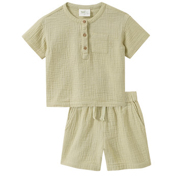Baby Musselin-Set mit Shirt und Shorts