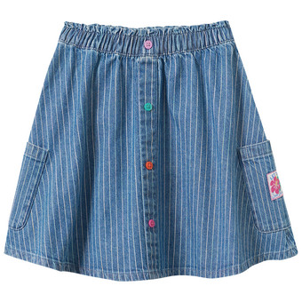 Mädchen Jeansrock mit Streifen