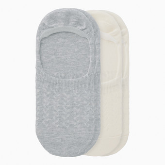2 Paar Damen Füßlinge mit Bio-Baumwolle