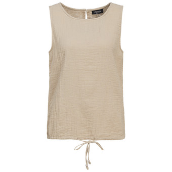 Damen Musselin-Blusentop in Uni