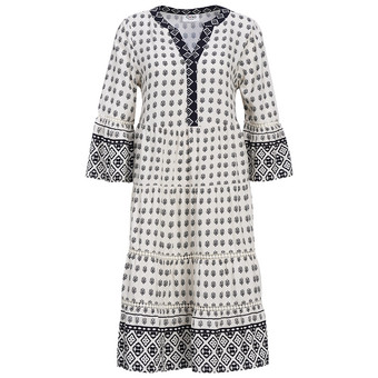 Damen Tunika-Kleid mit Allover-Muster