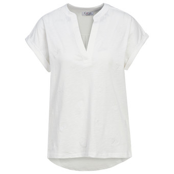 Damen T-Shirt mit Stickerei