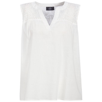 Damen Bluse mit Broderie Anglaise-Stickerei