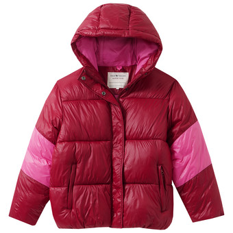 Winterjas voor meisjes met een glanzende look