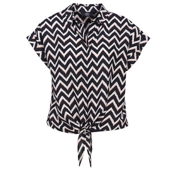 Damen Bluse mit Knotendetail