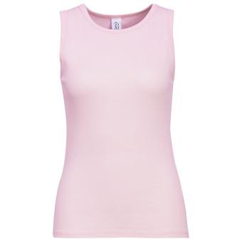 Damen Top mit Rippstruktur