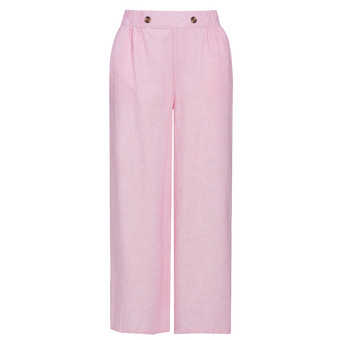 Damen Leinen-Culotte mit Elastikbund