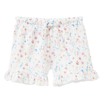 Baby Musselin-Shorts mit bunten Blumen