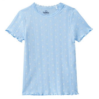 Baby T-Shirt mit Ajour-Muster