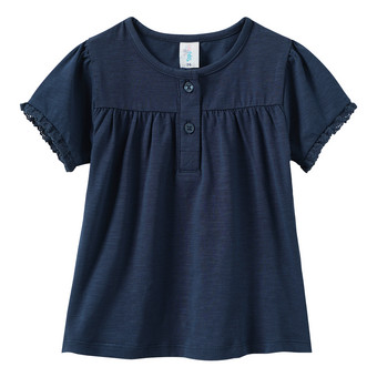 Baby T-Shirt mit Knopfleiste