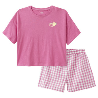 Mädchen Shorty mit Zitronen-Motiv