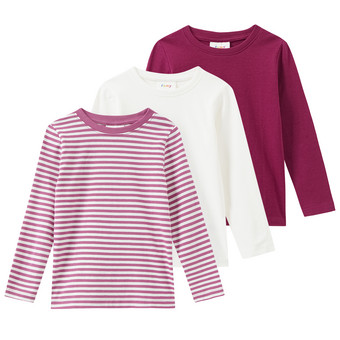 3 Mädchen Langarmshirts im Set