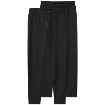 2 Mädchen Leggings mit Bio-Baumwolle