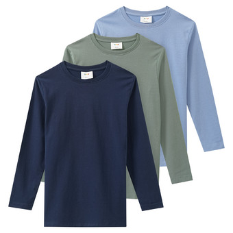 3 Jungen Langarmshirts im Basic-Look