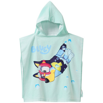 Bluey Badeponcho mit Kapuze