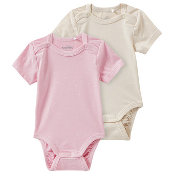 2 Baby Bodys mit Punkten
