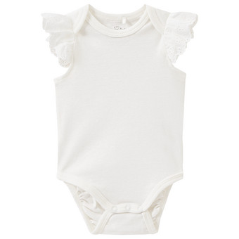 Baby Kurzarmbody mit Spitze