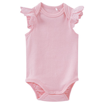 Baby Kurzarmbody mit Spitze