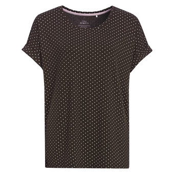 Dames-T-shirt met overslagmouwen