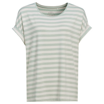Dames-T-shirt met vaste turn-ups