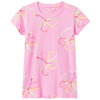 Mädchen T-Shirt mit Neon-Prints