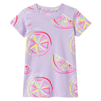 Mädchen T-Shirt mit Neon-Prints