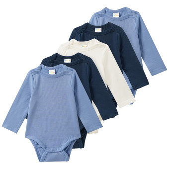 5 Baby Bodys im Farb-Mix