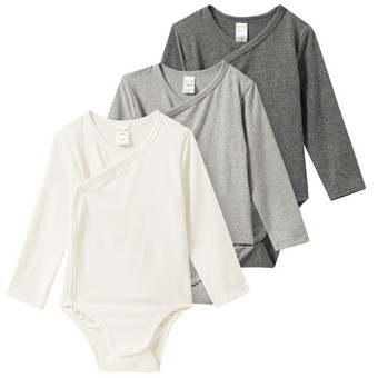 3 Baby Wickelbodys im Farb-Mix