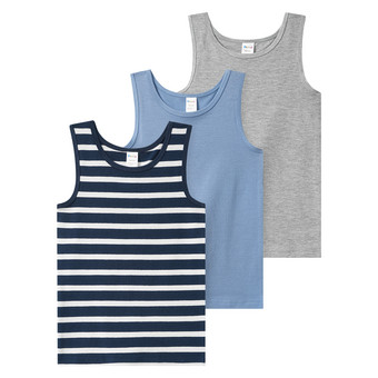 3 Jungen Unterhemden mit Bio-Baumwolle