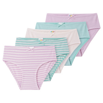 5 Mädchen Slips mit Bio-Baumwolle
