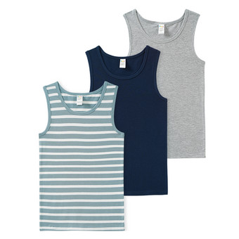 3 Jungen Unterhemden mit Bio-Baumwolle