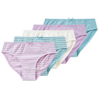 5 Mädchen Slips mit Bio-Baumwolle
