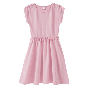 Mädchen Kleid mit Strukturstreifen