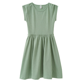 Mädchen Kleid mit Strukturstreifen