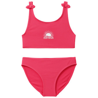 Mädchen Bikini mit gummiertem Print