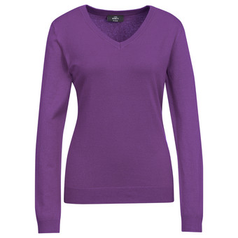 Damen Feinstrickpullover V-Ausschnitt