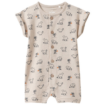 Newborn Overall mit Tier-Motiven