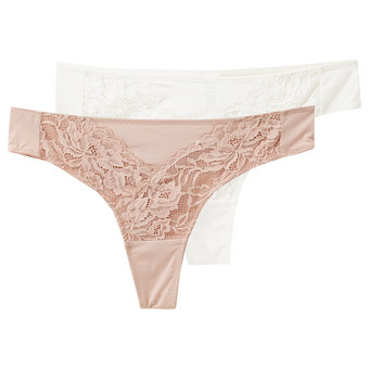 2 Damen Strings im Brazilian-Stil mit Spitze