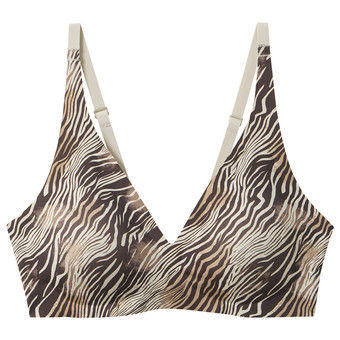 Naadloze bustier voor dames met zebraprint