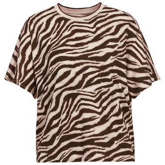 Slaapshirt voor dames met zebraprint